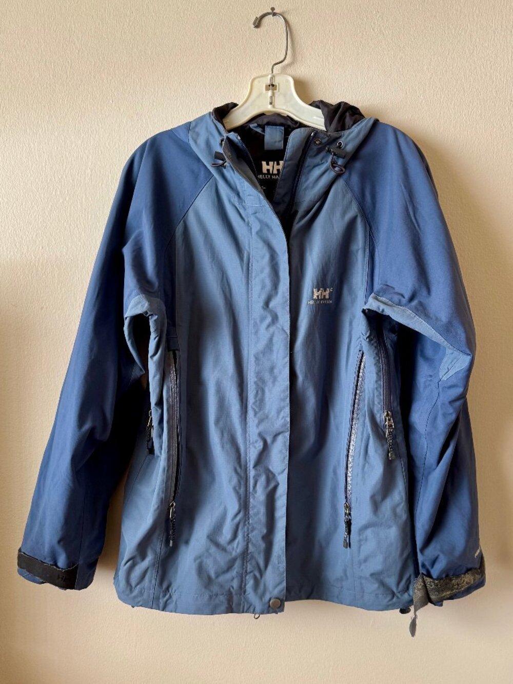 HELLY HANSEN Vintage Helly Tech 3-in-1 Shell Jacket Two Tone Blue SMALL